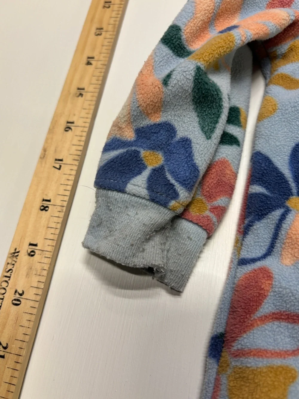 Carter’s Baby 9M Floral Hooded Fleece Romper One-Piece